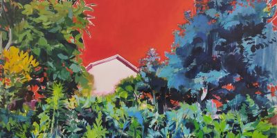 LauraNieto_Bidea_2025_Öl und Blattgold auf Leinwand_162x146cm